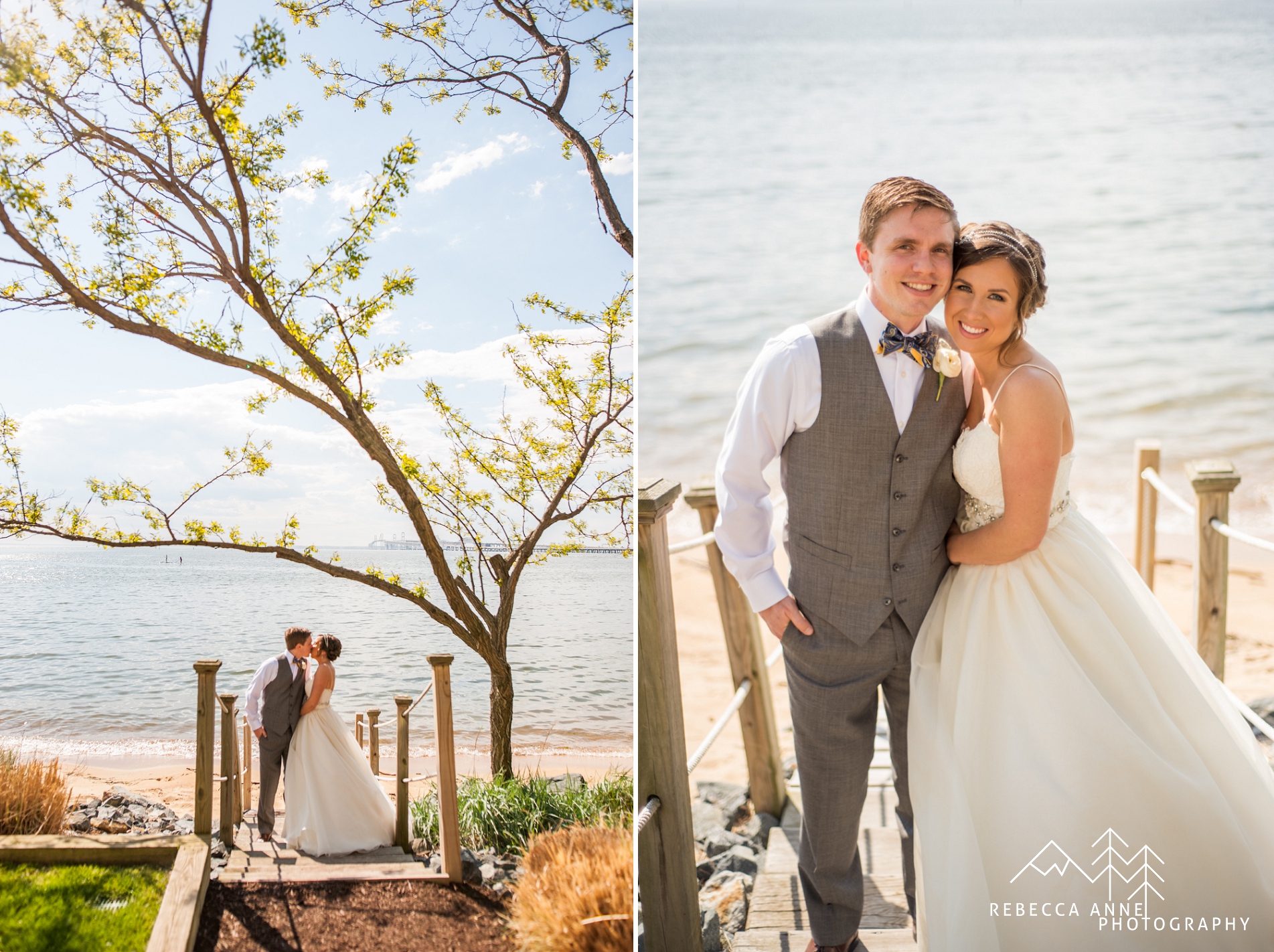 Chesapeake Bay Beach Club Wedding by destination wedding photographer Rebecca Anne Photography.