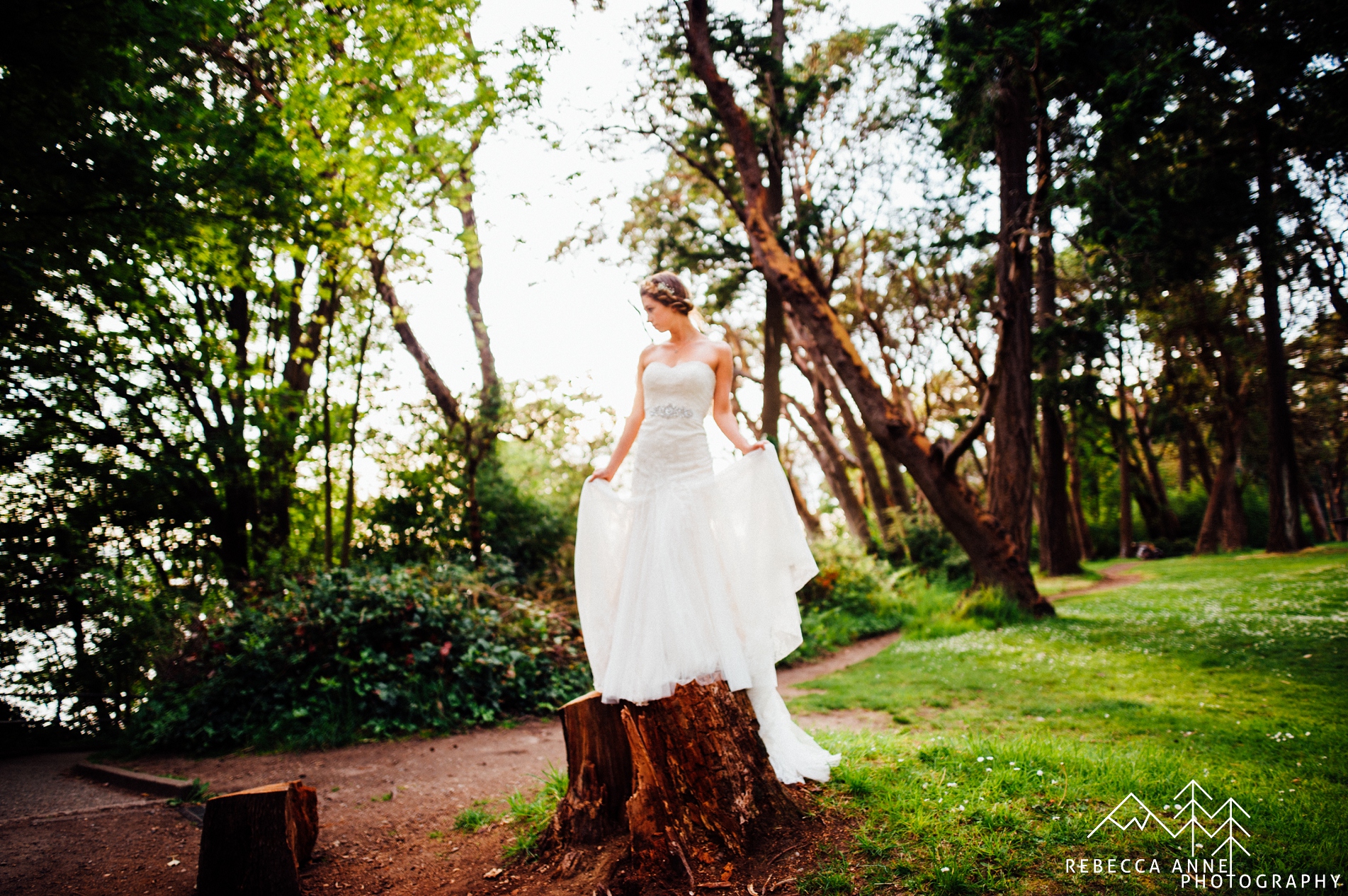 Ethereal Woodland Elopement at Lincoln Park Tacoma Seattle Wedding Photographer 93