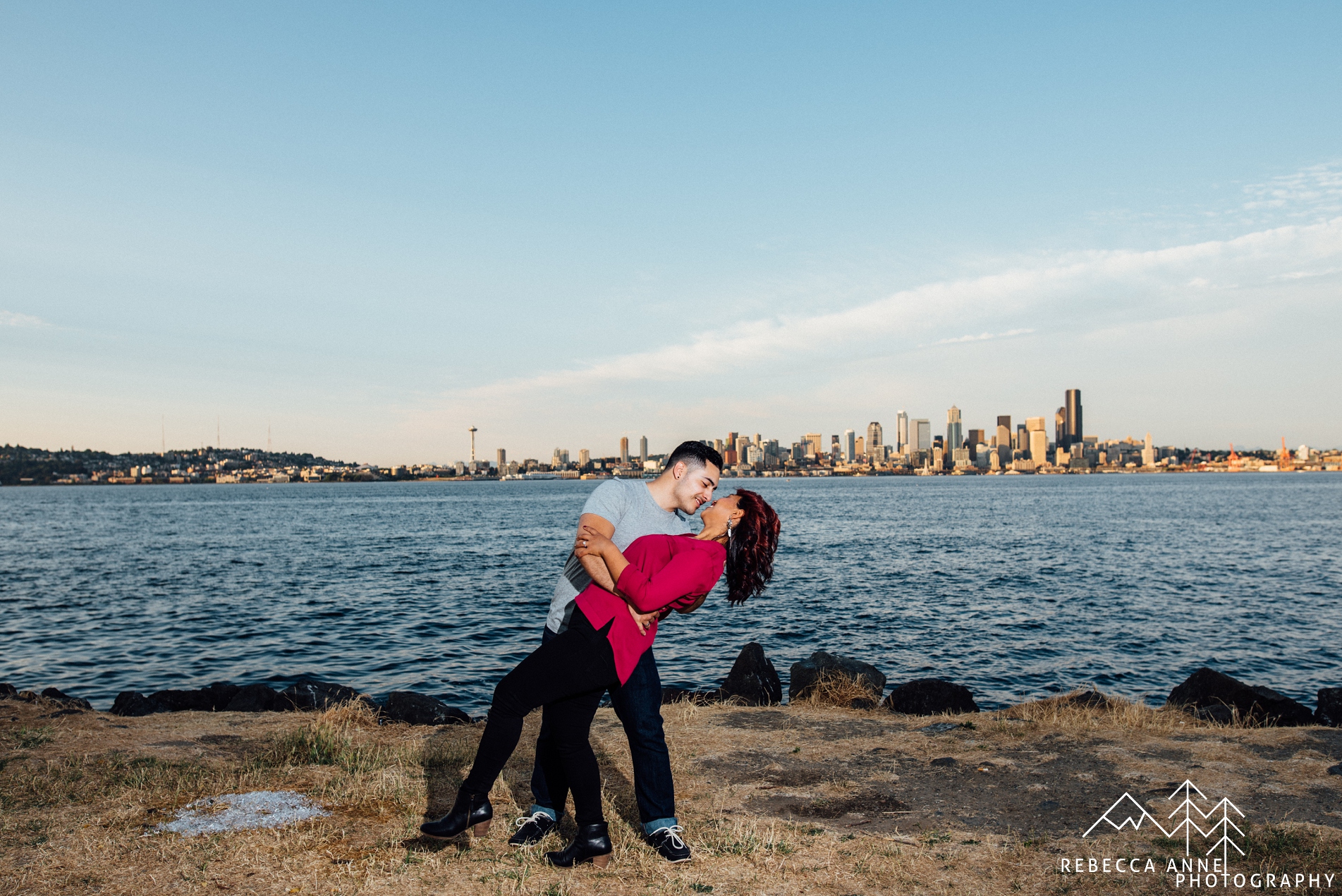 Lincoln Park and Alki Beach Engagement // Eva and Ruben Tacoma Seattle Wedding Photographer 33