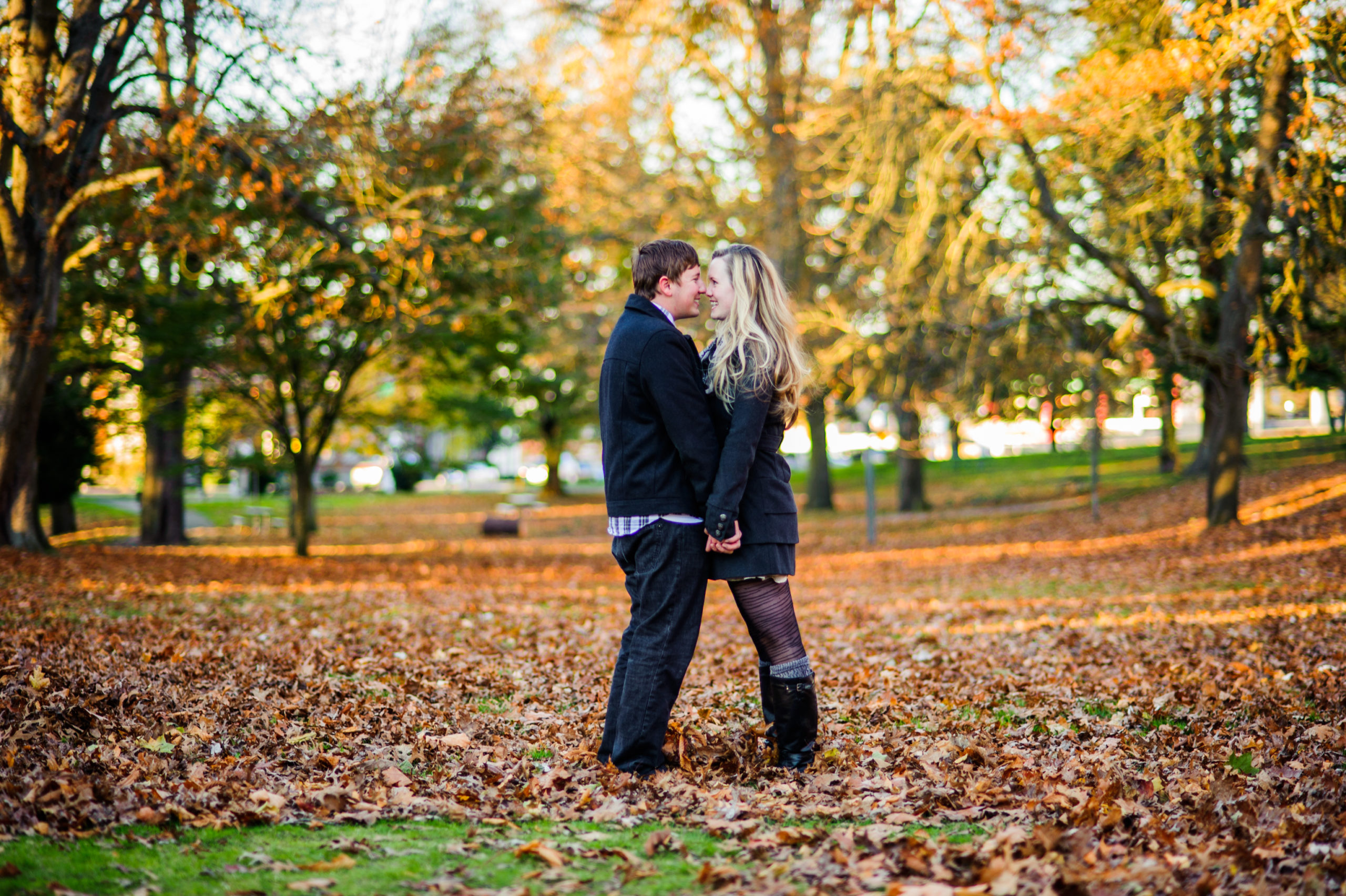 Wright Park Fall Engagement // Laura & Emmett Tacoma Seattle Wedding Photographer 16
