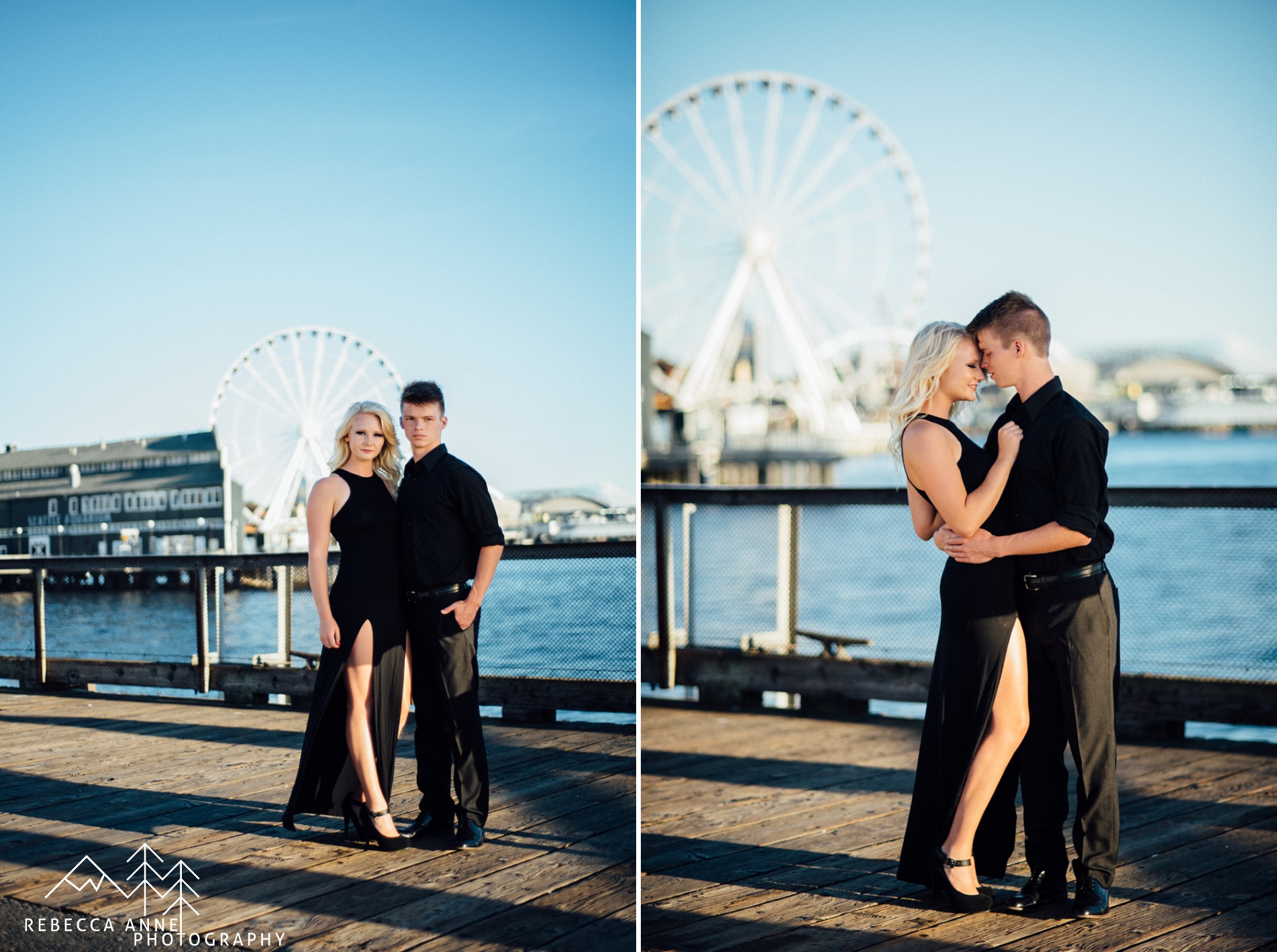 Modern Rooftop Engagement in Downtown Seattle // Erik & Victoria Tacoma Seattle Wedding Photographer 32