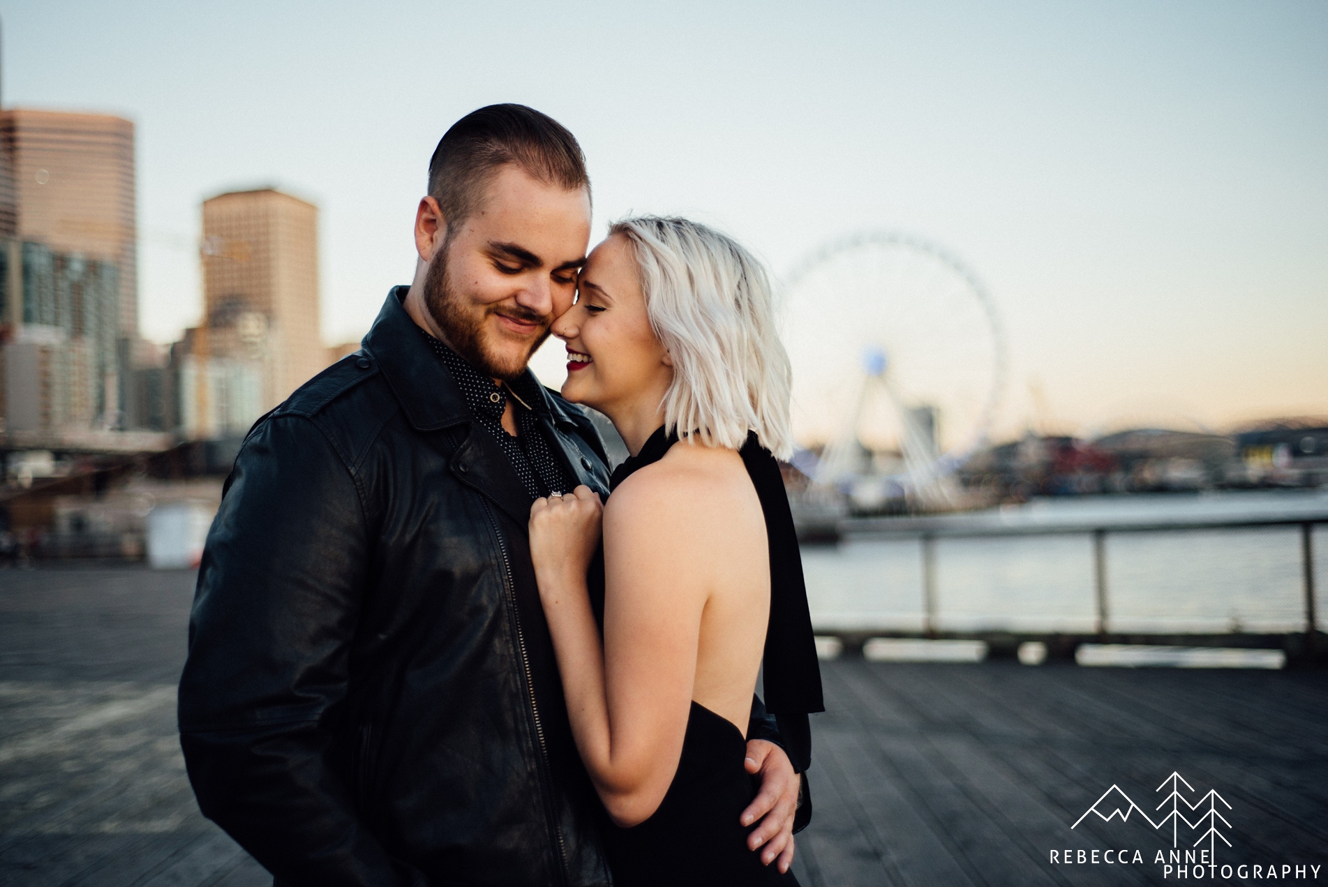 Downtown Seattle Rooftop Engagement // Haley & Jake Tacoma Seattle Wedding Photographer 46