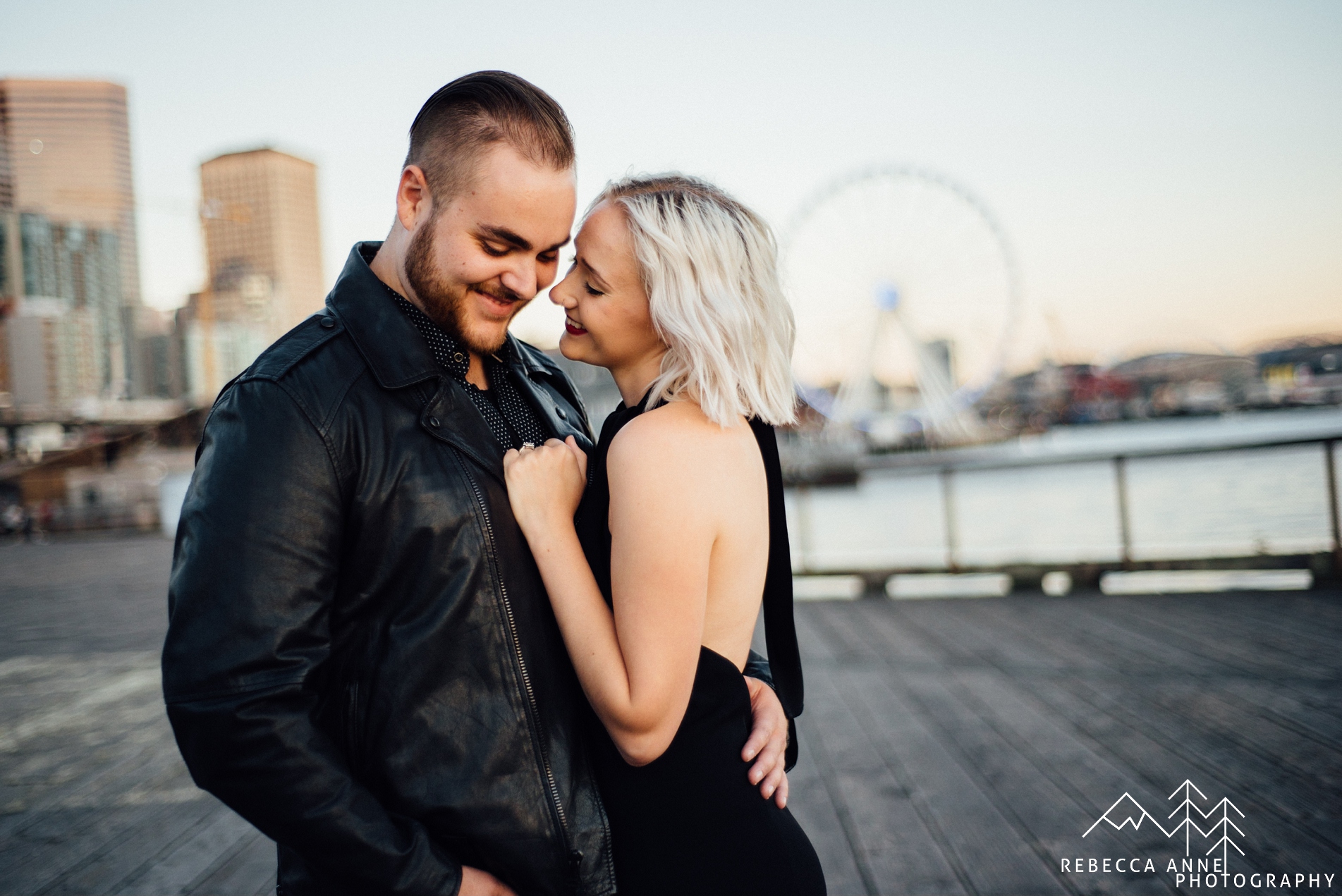 Downtown Seattle Rooftop Engagement // Haley & Jake Tacoma Seattle Wedding Photographer 47
