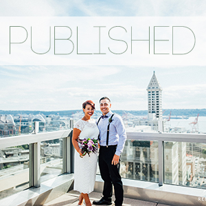 Published // Intimate Weddings // Ruben and Eva's Rooftop Seattle Courthouse Wedding Tacoma Seattle Wedding Photographer 2