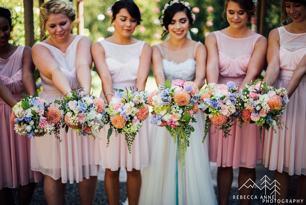 Top 7 Bridesmaids Photos That You Need photographed by local Seattle Wedding Photographer, Rebecca Anne Photography.